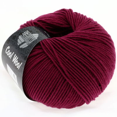 Lana Grossa Cool wool 2012 wijnrood opruiming 