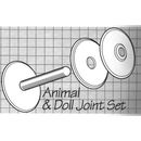 Arm en been scharnier 4,5 cm plastic (4 stuks)