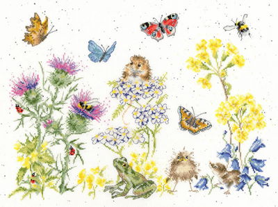 Borduurpakket dieren - Hannah Dale WildFlowers Memories