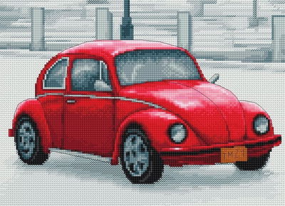 Borduurpakket Retro Car