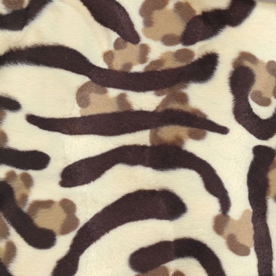 Velboa 01 dierenprint ecru bruin 50 cm 