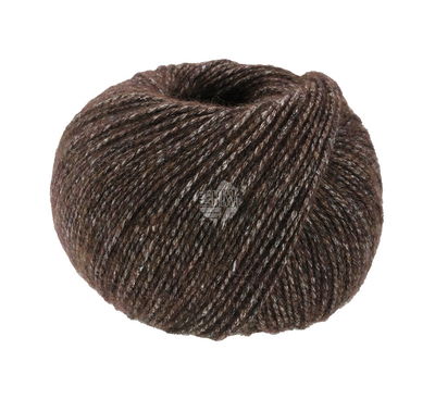 Lana Grossa Ecopuno tweed 314 bruin gemeleerd opruiming 