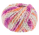 Lana Grossa Colortwist 2 wit oranje roze (opruiming)