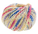Lana Grossa Colortwist 3 wit blauw geel roze (opruiming)