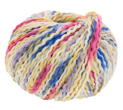 Lana Grossa Colortwist 3 wit blauw geel roze opruiming 