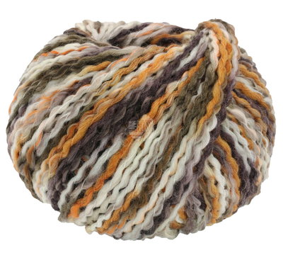 Lana Grossa Colortwist 6 wit oker aubergine groen op=op uit collectie 