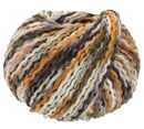 Lana Grossa Colortwist 6 wit oker aubergine groen (opruiming)