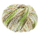 Lana Grossa Colortwist 10 wit beige lime groen (opruiming)
