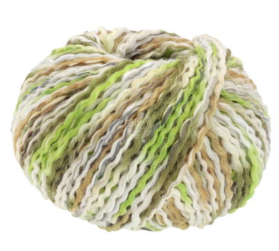 Lana Grossa Colortwist 10 wit beige lime groen opruiming 