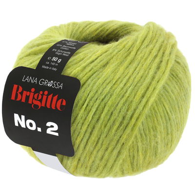 Lana Grossa Brigitte no. 2 39 kiwi groen opruiming 