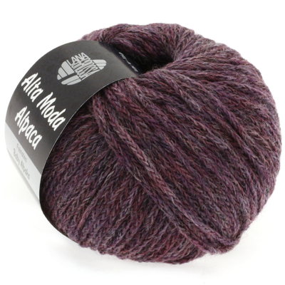 Lana Grossa Am alpaca 20 bordeaux gemeleerd