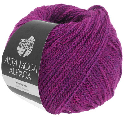 Lana Grossa Am alpaca 89 violet paars op=op uit collectie 