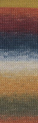 Lang Yarns Merino 120 dégradé 37.0009 Blue/Orange/Brick