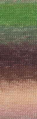 Lang Yarns Merino 120 dégradé 37.0010 Green/Bordeaux/Salmon