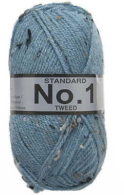 Lammy Yarns No 1 Tweed 663 jeans blauw