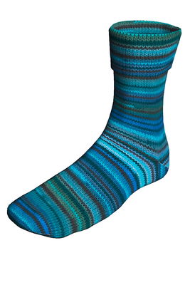 Lang Yarns Super Soxx Color 4-Fach 901.0343 Blue 1116 Lisbon