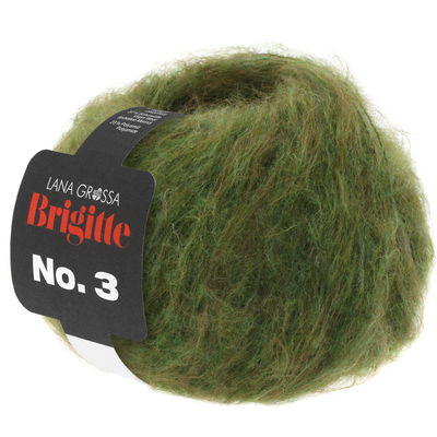 Lana Grossa Brigitte no. 3 30 mosgroen opruiming 