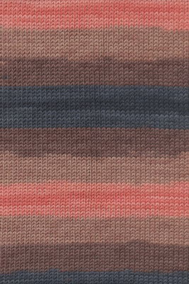 Lang Yarns Merino+ Color 926.0128 Salmon/Blue Marine/Brown