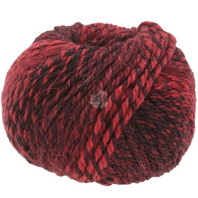 Lana Grossa Duetto classico 3 wijnrood, zwart opruiming 