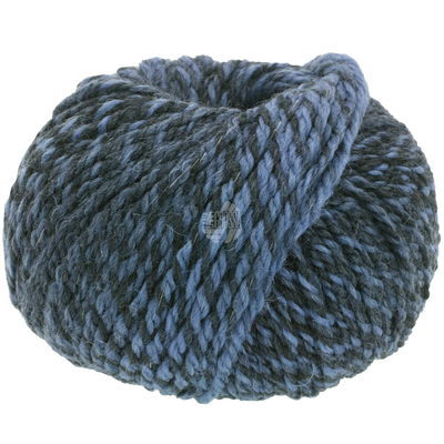Lana Grossa Duetto classico 11 jeansblauw, grijs opruiming 