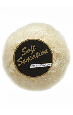 Lammy Yarns - Soft Sensation lurex 602 vanille geel