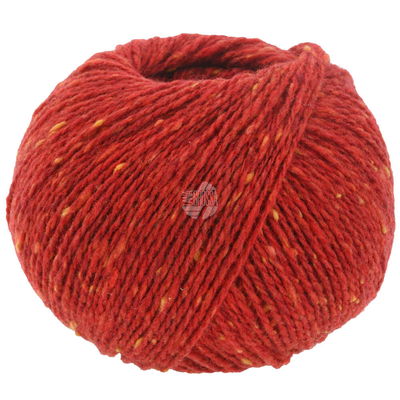 Lana Grossa Country tweed fine 111 rood gemeleerd opruiming 