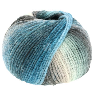 Lana Grossa Pappagallo 1 blauw grijs ecru opruiming 