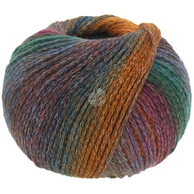 Lana Grossa Pappagallo 9 oranje groen blauw fuchsia opruiming 