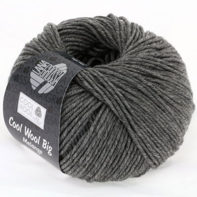 Lana Grossa Cool wool big 0617 donker grijs melange
