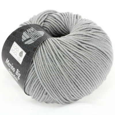 Lana Grossa Cool wool big 0928 grijs opruiming 