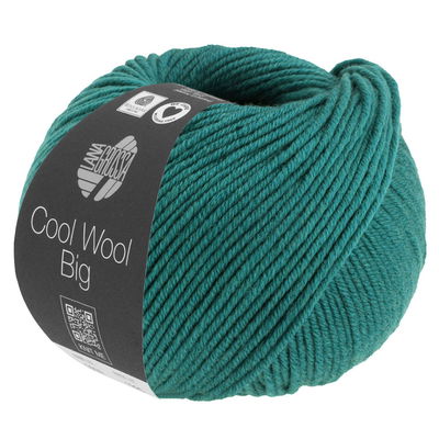Lana Grossa Cool wool big melange 1612 petrol gemeleerd opruiming 