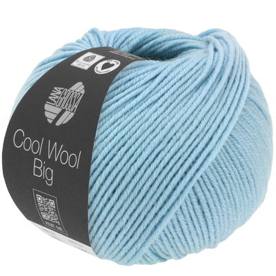 Lana Grossa Cool wool big melange 1620 licht blauw opruiming 