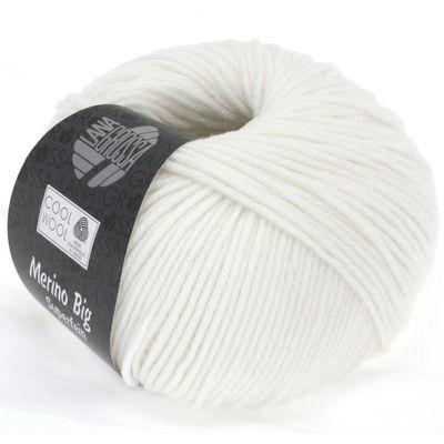 Lana Grossa Cool wool big 0615 wit opruiming 