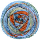 Lana Grossa Gomitolo tosca 167 blauw, groen, oranje (opruiming)