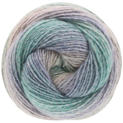 Lana Grossa Gomitolo alpaca 361 lila, grijs, rose, aqua opruiming 