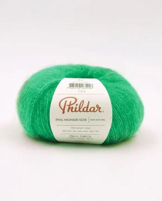 Phildar Phil Mohair Soie Bright green op=op uit collectie 