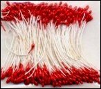 Meeldraden rood 1 mm ca 144 stuks 