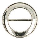 Gesp 9 cm plastic - zilver