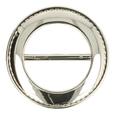 Gesp 9 cm plastic - zilver