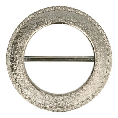 Gesp 9 cm plastic - oud silver