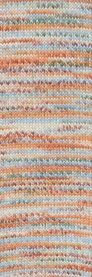 Lang Yarns Footprints 1115.0005 Oranje/blauw/groen op=op uit collectie 
