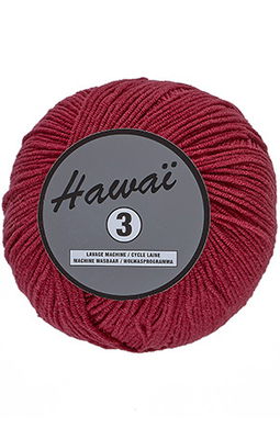 Lammy Yarns - Hawai 3 042 donker rood op=op uit collectie 