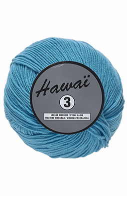 Lammy Yarns - Hawai 3 457 donker aqua blauw op=op uit collectie 