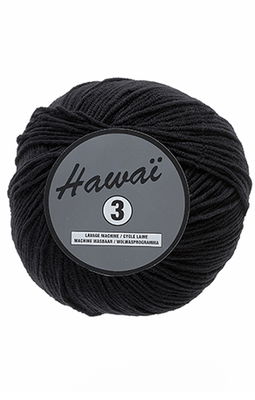 Lammy Yarns - Hawai 3 001 zwart op=op uit collectie 