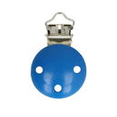 Clip voor speen hout - Blauw (1 stuk)