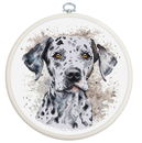 Borduurpakket dieren met 20,05 cm ring - The Dalmatian