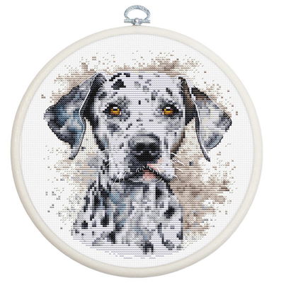 Borduurpakket dieren met 20,05 cm ring - The Dalmatian