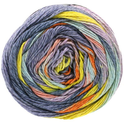 Lana Grossa Gomitolo lino 2011 lila, oranje, geel, oud paars opruiming 