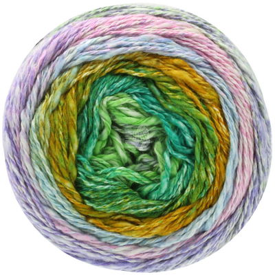 Lana Grossa Gomitolo collina 1013 groen geel op=op 