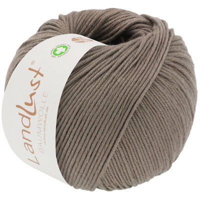 Lana Grossa Landlust baumwolle gots 16 grijs bruin